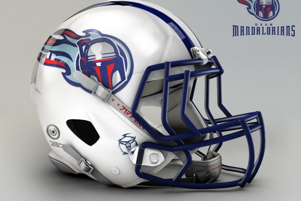Capacete personalizado de Star Wars do Tennessee Titans
