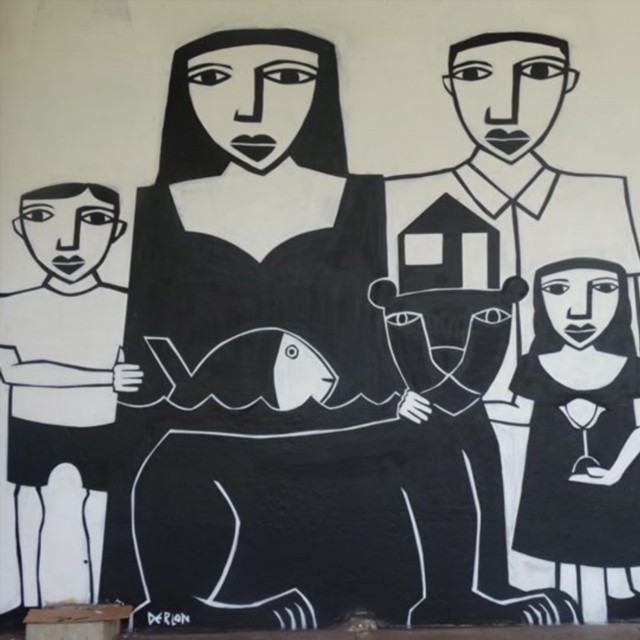 Obra de Derlon na Bienal do Graffiti 