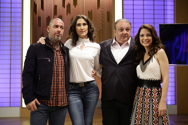 Henrique Fogaça, Paola Carosella, Erick Jacquin e Ana Paula Padrão 