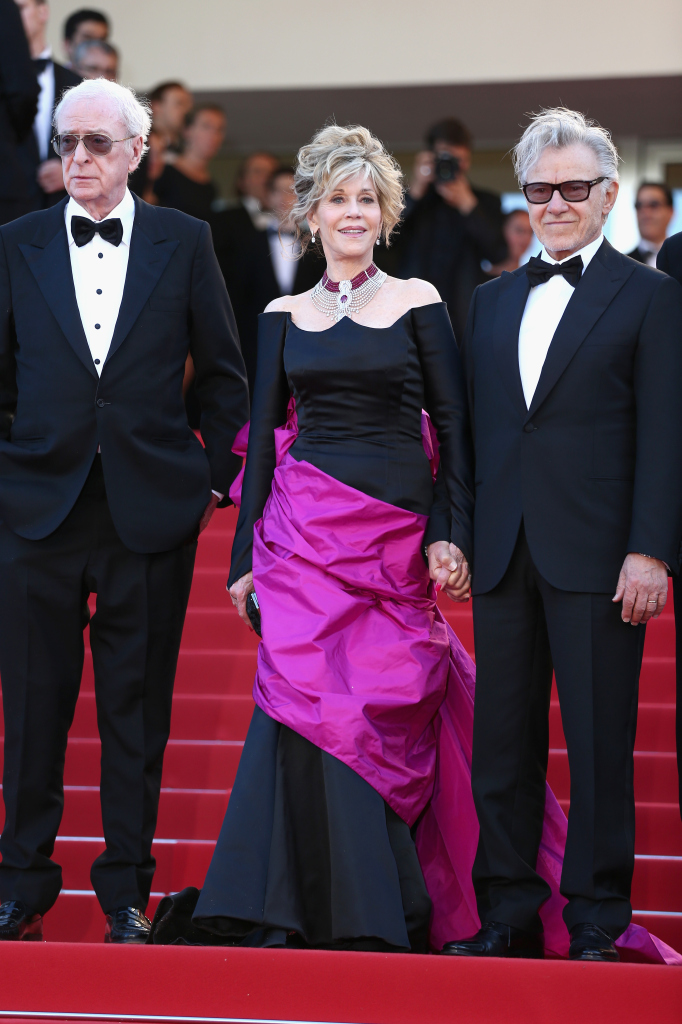 Michael Caine, Jane Fonda e Harvey Keitel 