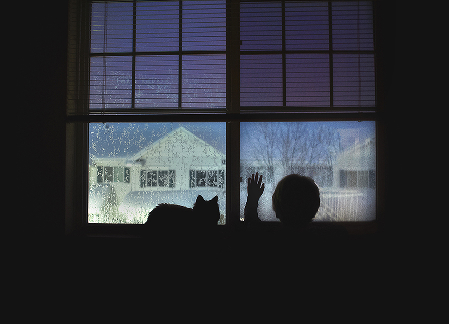 Três crianças + duas gatinhas = amor <3