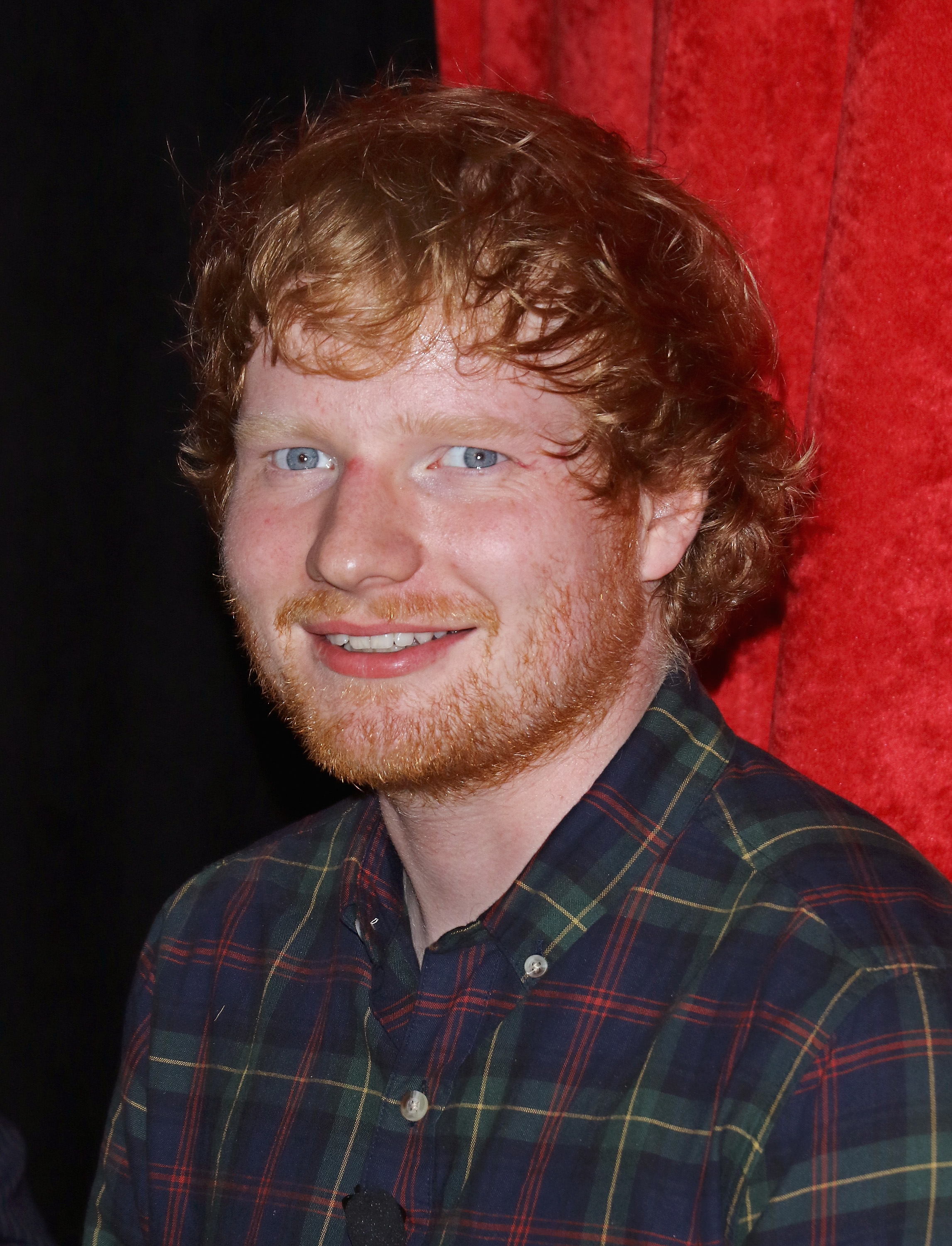 NEW YORK, NY - MAY 28:  Singer/songwriter Ed Sheeran unveils new wax figure at Madame Tussauds on May 28, 2015 in New York City.  (Photo by Jim Spellman/WireImage)