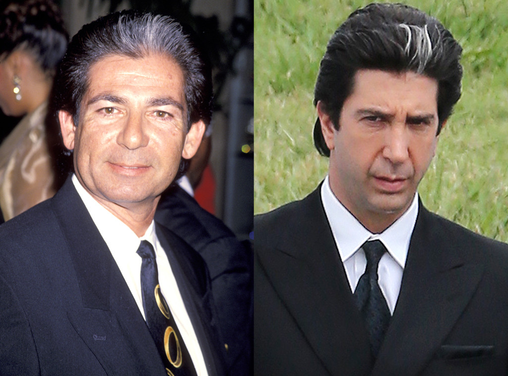 O pai do clã mais famoso do mundo, já falecido, será representado por David Schwimmer. Olha a mecha branca que fizeram nele.