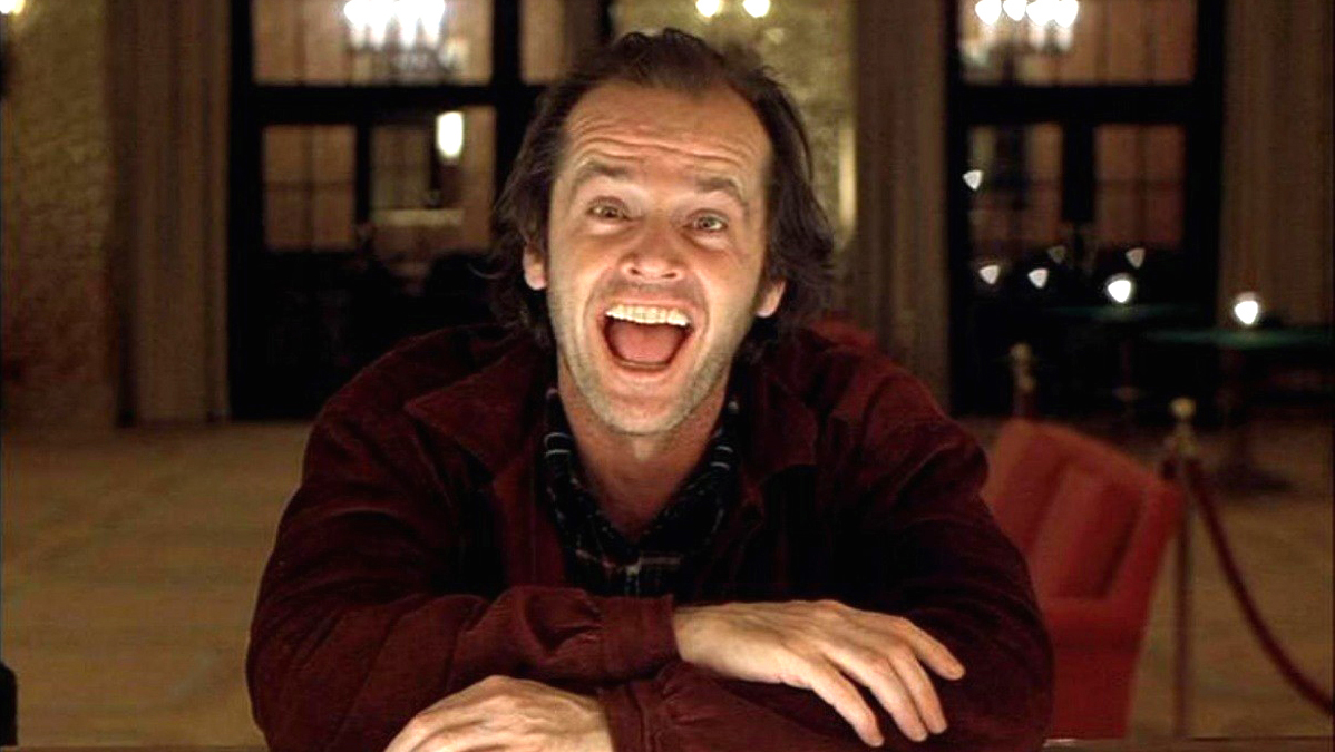 Tipo o Jack Nicholson no suspense de Stanley Kubrick.