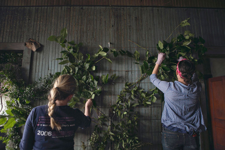 A artista conseguiu revitalizar uma casa em péssimo estado de conservação utilizando flores no lugar onde estava entulho