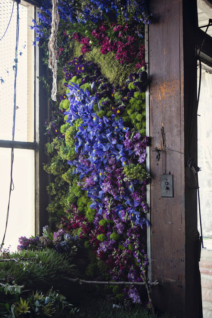 A artista conseguiu revitalizar uma casa em péssimo estado de conservação utilizando flores no lugar onde estava entulho