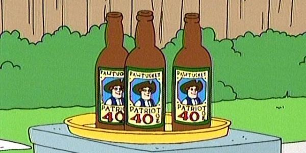 A cerveja do Family Guy é a Pawtucket Patriot.