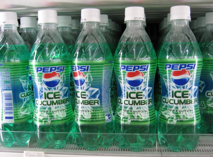 Pepino não tem muito gosto, na real. Mesmo assim, ele virou sabor de bebida da Pepsi
