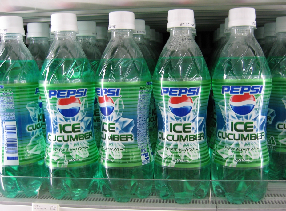 Pepino não tem muito gosto, na real. Mesmo assim, ele virou sabor de bebida da Pepsi