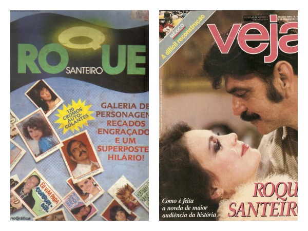 A novela virou álbum de figurinhas e foi parar na capa da revista Veja, na época a mais lida do país