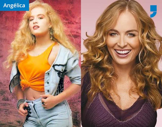 Angélica iniciou sua carreira aos 4 anos vencendo por 2 anos consecutivos um concurso de beleza infantil no programa de 