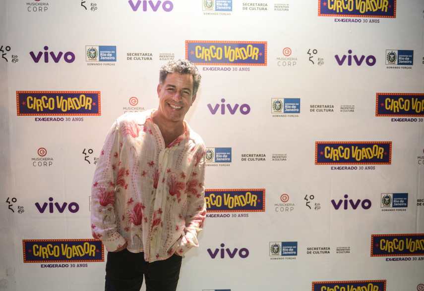 O empresário e produtor Luiz Calainho. Circo Voador volta com sua lona original à Praia do Arpoador no projeto Exagerado 30 anos.