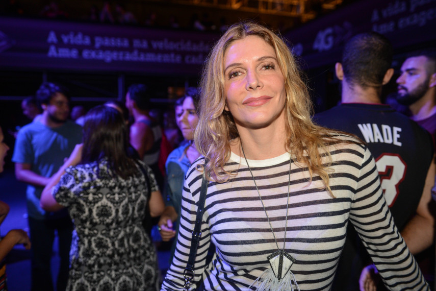 A atriz Maria Padilha compareceu ao evento. Circo Voador volta com sua lona original à Praia do Arpoador no projeto Exagerado 30 anos.