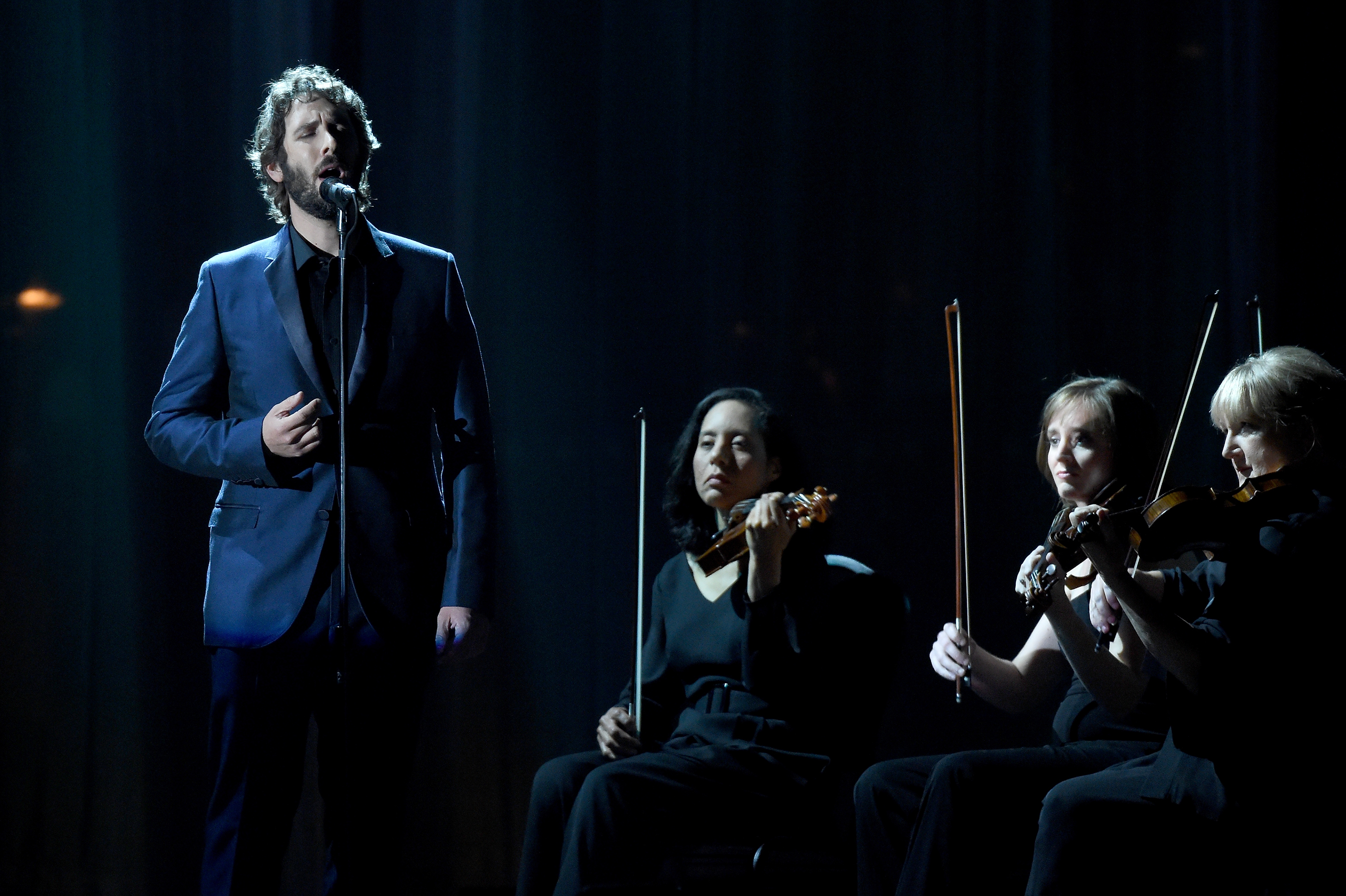 Josh Groban performs onstage at the 2015 Tony Awards at Radio City Music Hall on June 7, 2015 in New York City.