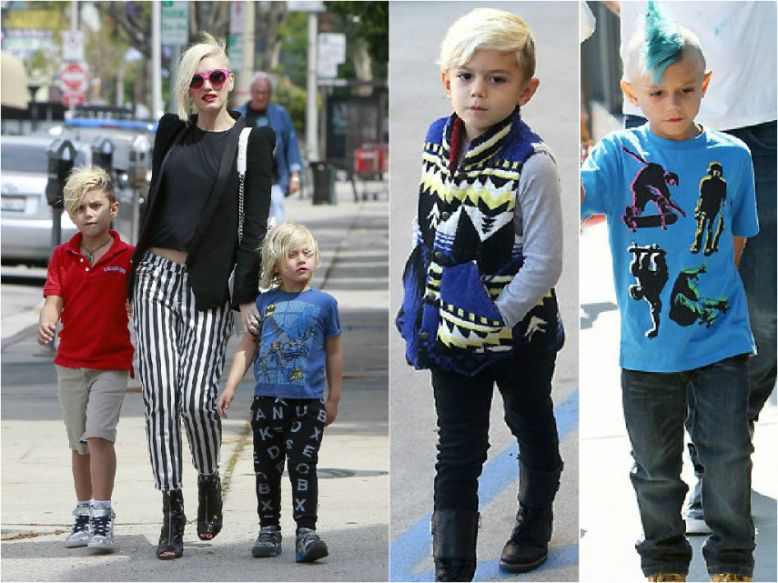 Quem dora inovar de VERDADE na hora de se vestir são os pequenos Kingston e Zuma, filhos de ninguém menos que Gwen Stefani