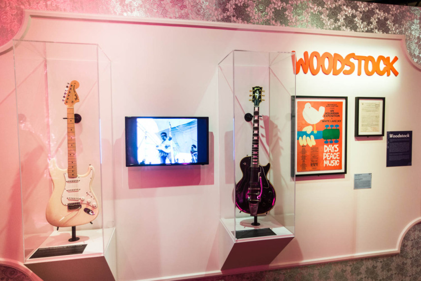 Guitarras usadas em Woodstock