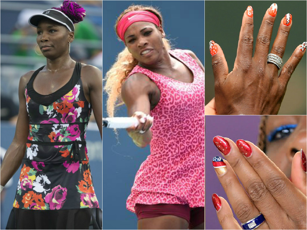 As irmãs Serena e Venus Williams além de tenistas são super fashionistas. Elas adoram surpreender com os vestidos que usam na quadra. Geralmente as tenistas apostam em looks mais clarinhos. Mas a palavra básico não entra no guarda-roupa das irmãs. Elas gostam de conjuntinhos com estampas bem coloridas e detalhes chamativos.
Além dos modelitos ousados, elas também são apaixonadas por nail art. Cada partida a unha delas está pintada com uma cor diferente e com desenhos inusitados.