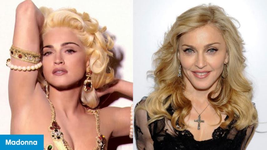 Aos 56 anos, Madge tá batendo um bolão! A estrela sempre ostentou um corpo de fazer inveja e, assumidamente, sempre foi a louca da malhação. Ao longo das duas últimas décadas, Madonna também é praticante de ioga e segue uma dieta rigorosa, que evita principalmente alimentos enlatados e fast food. Ela adotou um plano de alimentação macrobiótica, que inclui alimentos orgânicos ricos em proteína magra. Ok, vamos pular a parte das cirurgias plásticas porque já foram tantas que rendem uma outra reportagem só pra falar delas. :-P