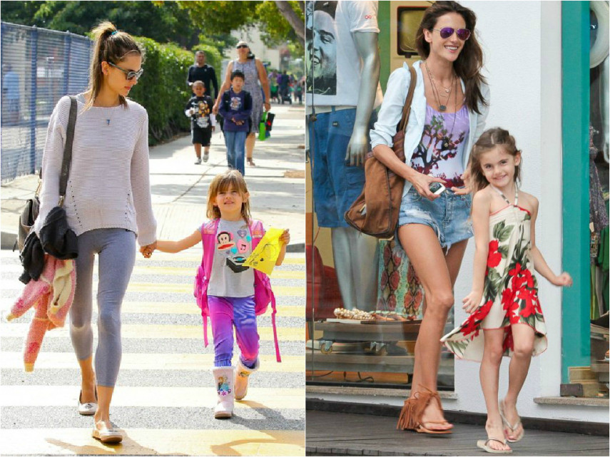 A Anja tem um contato muito próximo com a moda. Ela já participou de várias campanhas junto com a mãe. Pelo visto a pequena tá tomando gosto pelos looks fashionistas 