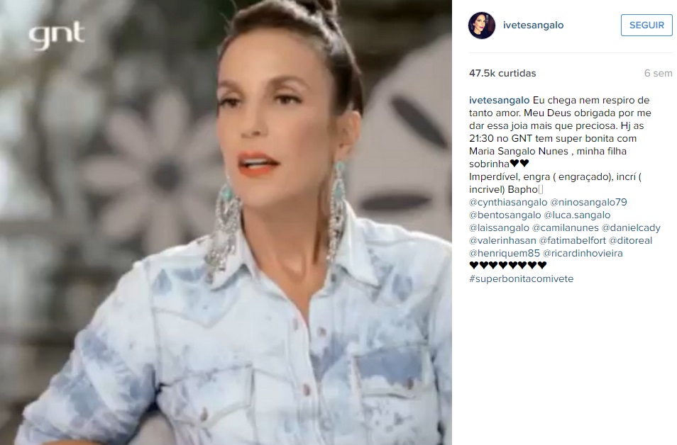 Eu "chega" nem respiro de tanto amor por você, Ivete, mas não dá pra ignorar essa derrapada :(