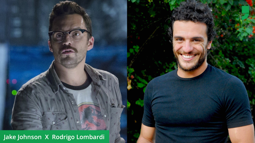 Achamos que o Rodrigo Lombardi seria um bom Lowery Cruthers, não só pela semelhança com Jake Johnson, mas porque achamos que ele pode ficar bem de bigode