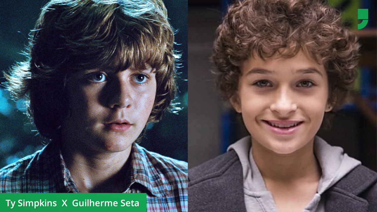 Guilherme Seta, o Davi de Carrossel, tem experiência como ator e é desenvolto como Ty Simpkins