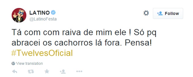 O Latino esquece vírgula, acento, troca a ordem da frase de um jeito muito louco... Mas é o Latino, né!