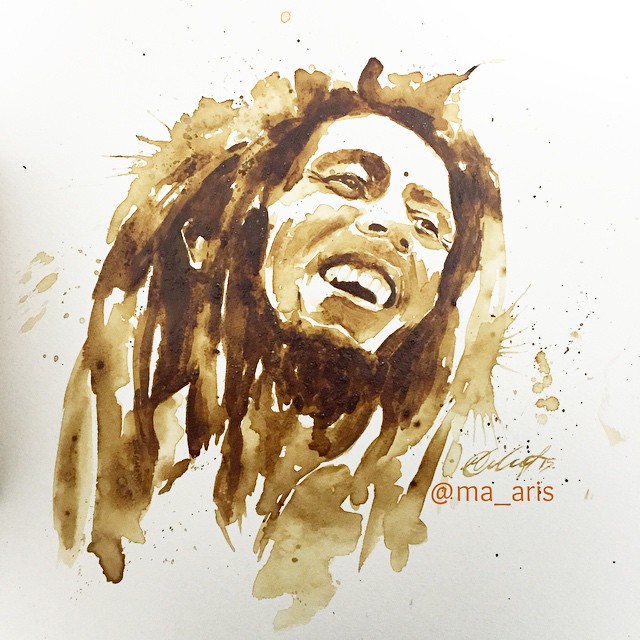 Maria A. Aristodou faz artes incríveis usando diferentes tipos de cafés como tinta