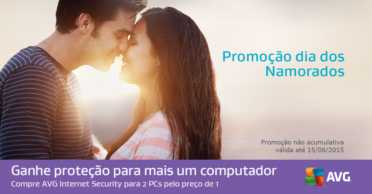 E para ele(a) não pegar nenhuma outra DST nas ondas da web, eis a promoção do AVG Internet Security