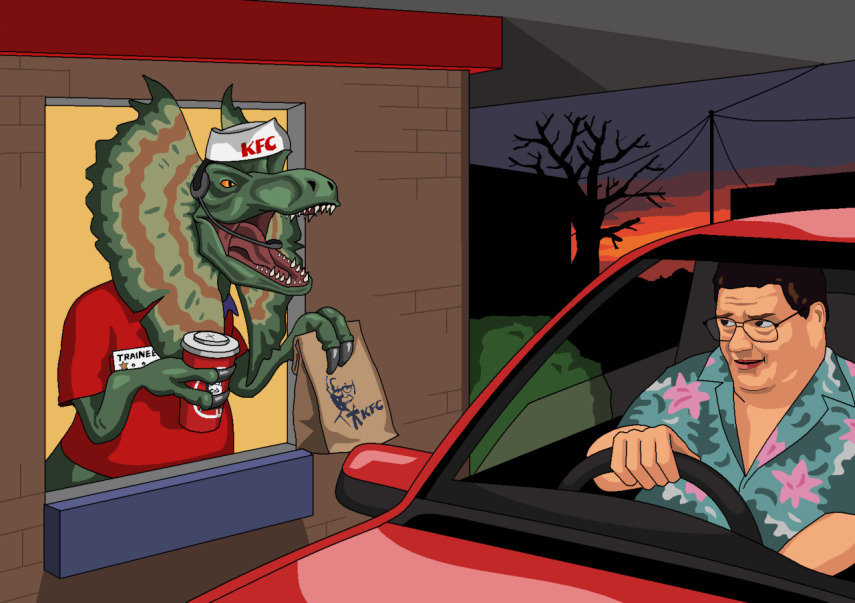 Desenho feito por Jim e exposto no tumblr Jim’ll Paint It