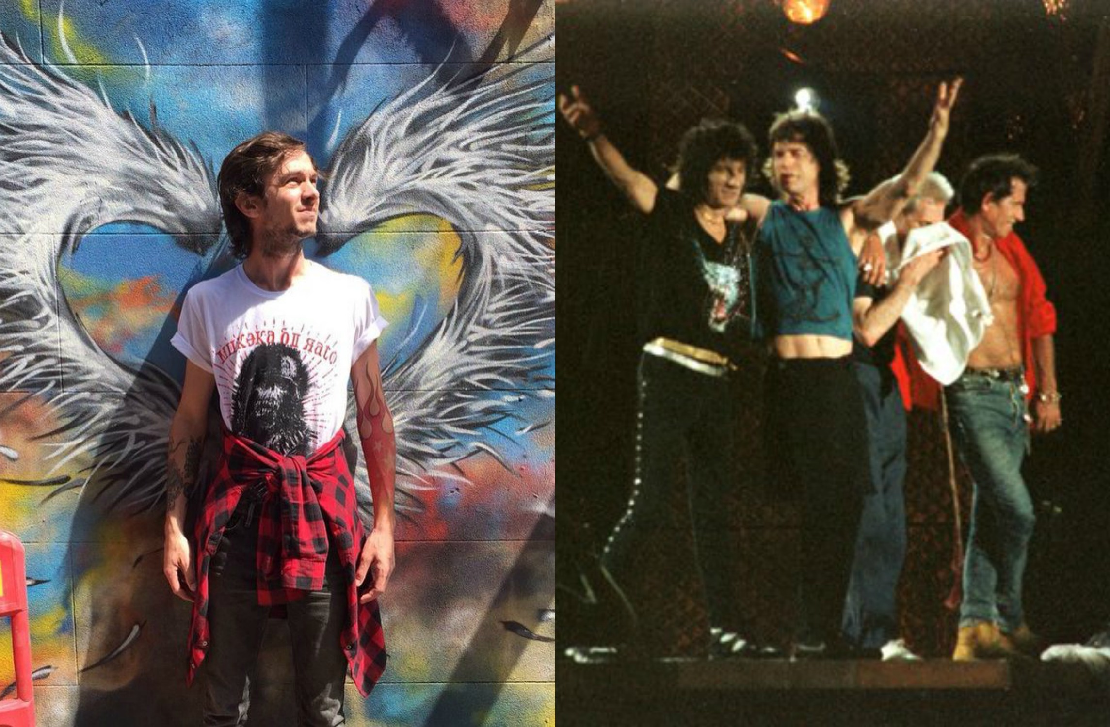 "Foi na primeira tour dos Rolling Stones no Brasil, no Pacaembú, em SP. Fomos de excursão de Pirassununga. Chegamos muito cedo ao local e ficamos mortos esperando o estádio abrir. Quando chegou a hora do show estávamos exaustos. Aprendi o que era um show de rock, e a não chegar antes da hora que o show está marcado."