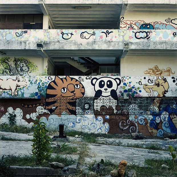 Graffiti em Alamar, subúrbio cubano