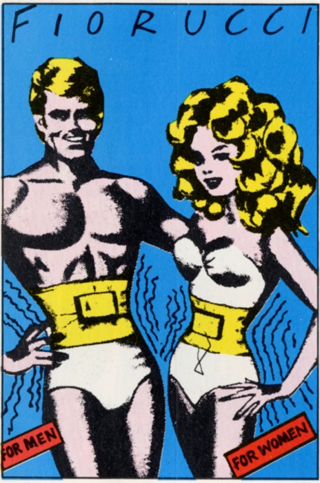 Muitas vezes os anúncios eram diretamente inspirados no trabalho de Roy Lichtenstein, um dos maiores nomes da pop art