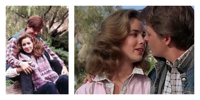 A demissão de Stoltz provocou a saída de outra pessoa: Melora Hardin, que vivia Jennifer, namorada de Marty. Motivo: Melora combinava com Stoltz (que é relativamente alto, espichado), mas não com Michael Fox (que, como todos sabem, é baixinho). Portanto a produção decidiu que o ator precisava de uma atriz mais baixa para fazer par. Assim, entrou no papel Claudia Wells.