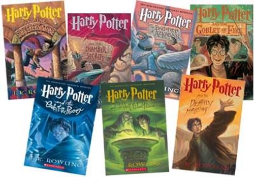 Ela escreveu 7 livros da série Harry Potter: Harry Potter e a Pedra Filosofal 1997, Harry Potter e a Câmara Secreta 1998, Harry Potter e o Prisioneiro de Azkaban 1999, Harry Potter e o Cálice de Fogo 2000, Harry Potter e a Ordem da Fênix 2003, Harry Potter e o Enigma do Príncipe 2005 e Harry Potter e as Relíquias da Morte 2007