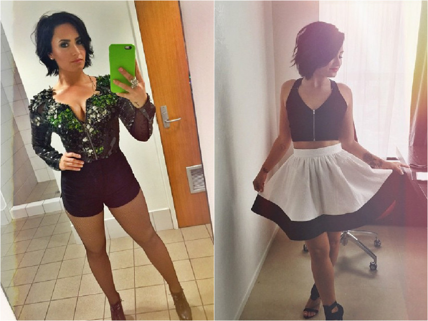 A Demi Lovato tá toda lindona em uma fase mostrando bastante as curvas com modelitos mais sensuais. Ela mistura visus mais delicados com outros na pegada mulherão. Ótimo perfil no Instagram pra acompanhar meninas!  