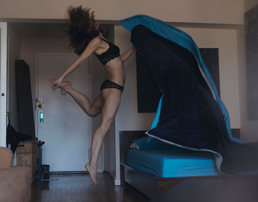 David Perkins fotografou bailarinos em suas próprias casas