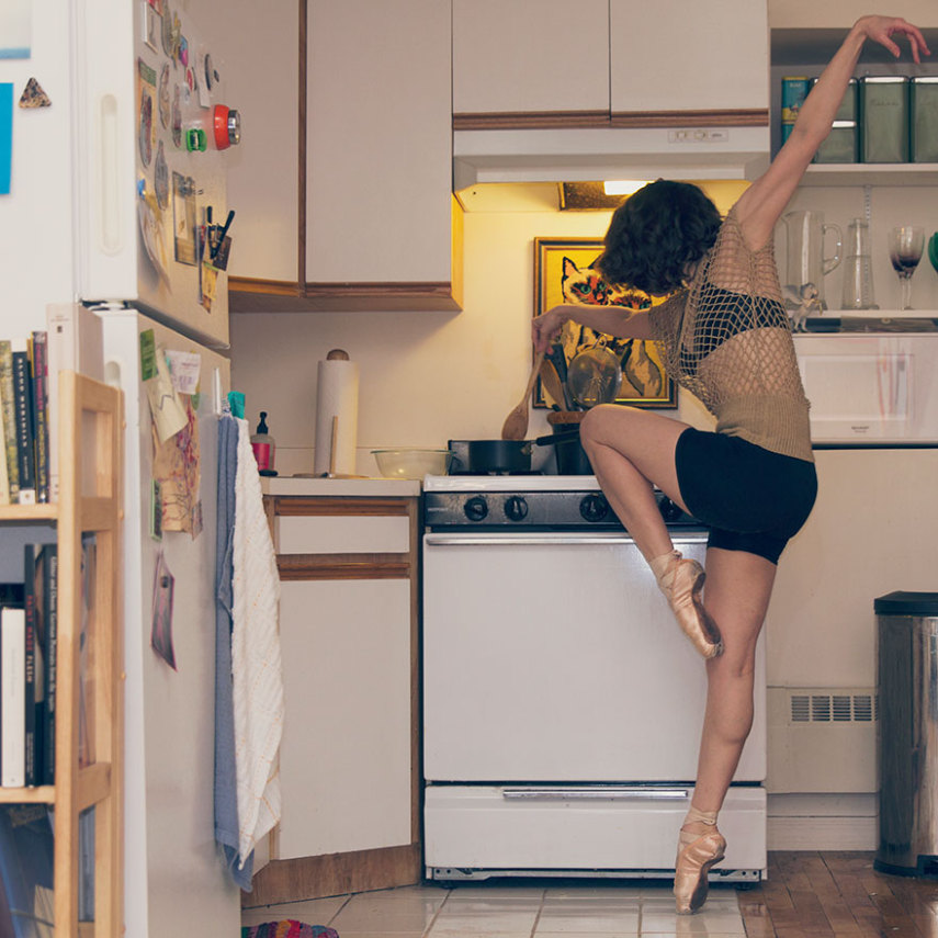 David Perkins fotografou bailarinos em suas próprias casas