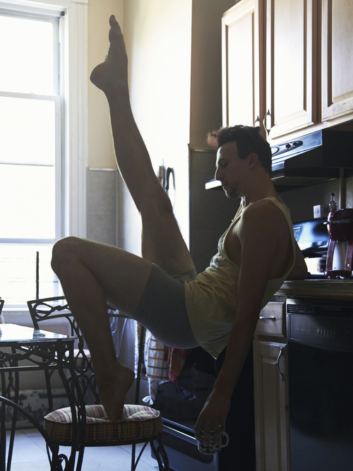 David Perkins fotografou bailarinos em suas próprias casas