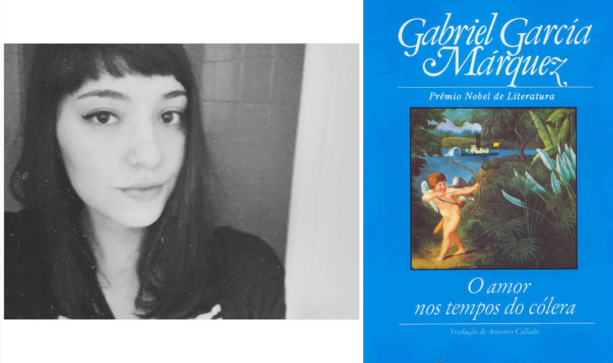 "Tô lendo <i>O Amor nos Tempos do Cólera<i>, do <b>Gabriel García Márquez</b>. Além da narrativa ser encantadora e cheia de detalhes, você se surpreende a cada página. É a história de um amor dolorosamente real e cruel, o que torna a história ainda mais bonita. Tô com o coração meio balançado por causa desse livro"
