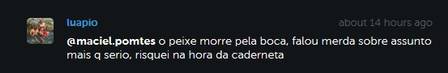 Nesses dias, um seguidor da Luana Piovani comentou que a Carolina Dieckmann não tinha nada contra ela, e essa foi a resposta educadinha da Lu.