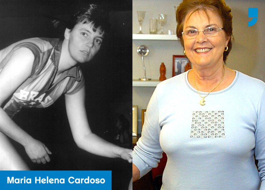 Atualmente com 75 anos, a Maria Helena Cardoso foi uma grande jogadora de basquete. Suas maiores conquistas foram o título nos Jogos Pan-Americanos de Cali 1971 na Colômbia e a medalha de bronze no Campeonato Mundial de Basquete em São Paulo no mesmo ano 