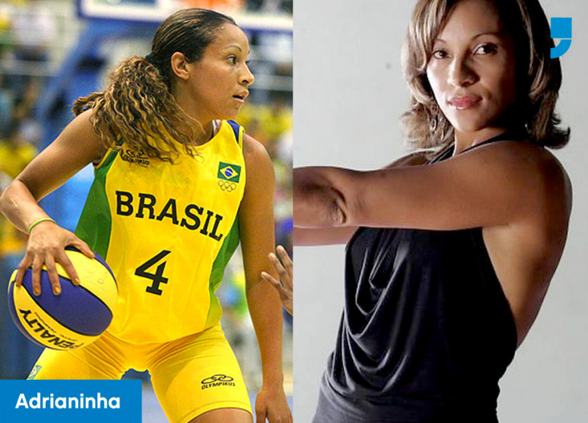 A jogadora de basquete Adrianinha é armadora e estreou na seleção brasileira em 1996, quando ainda tinha 18 anos. Com apenas 22 anos, esteve presente nas Olimpíadas de Sydney-2000, quando participou pouco do torneio em que o Brasil trouxe a última medalha na modalidade
