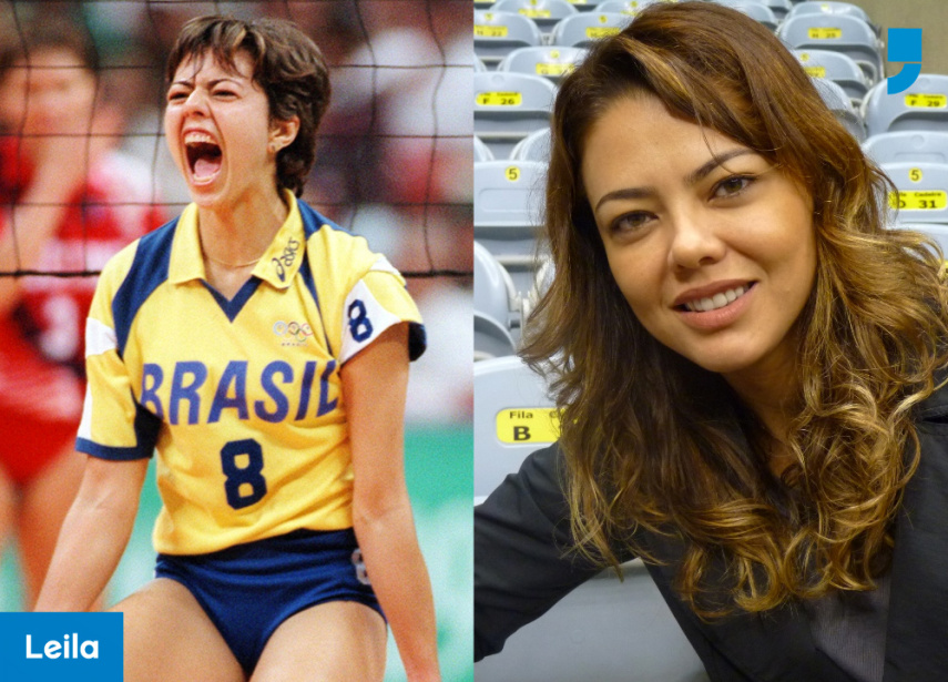 A Leila Barros é uma das jogadoras de vôlei mais conhecidas no Brasil. A esportista, que em 1996 tava participando das Olimpíadas de Atlanta, já foi duas vezes medalhistas olímpica nas quadras e também passou pelo vôlei de praia