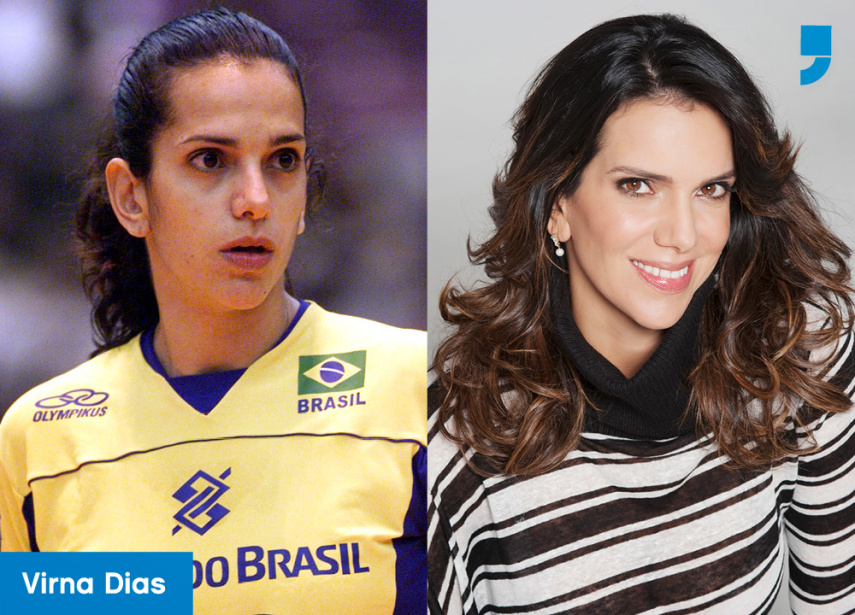  A jogadora brasileira de vôlei Virna Dias começou a jogar pela seleção nos anos 1990, onde ainda era coadjuvante. Mas no início dos anos 2000 ela já tava bombando nas quadras