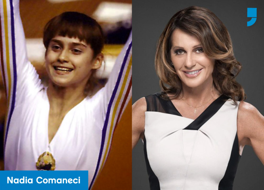 Nadia Elena Comăneci é uma ex-ginasta romena, que disputou a modalidade artística e é ainda hoje tida como um ídolo mundial esportivo. A musa, que começou a carreira bem cedo, atuou como ginasta de 1971 a 1981