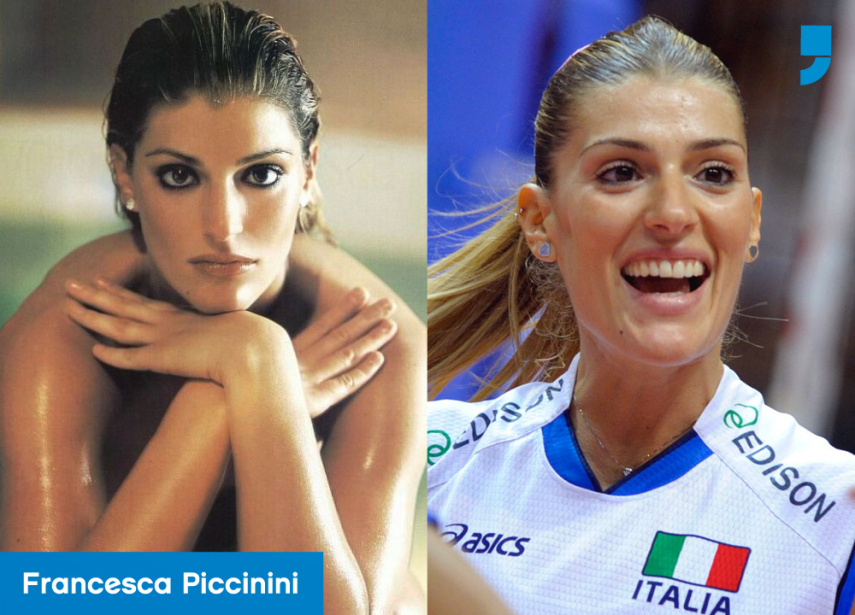 Mais uma linda pra lista do vôlei: a italiana Francesca Piccinini. A jogadora foi um dos destaques quando jogou no Brasil em 1999, no Rexona. A bonitona ainda joga pela seleção da Itália   