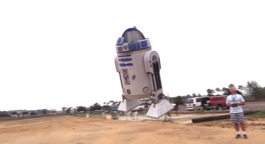 O grande segredo de R2-D2: ele voa!