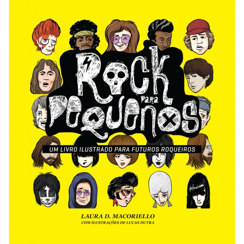 Um livro que apresenta para as crianças nomes como os Ramones, Kiss, Ozzy e Elvis. Só os clássicos do rock!