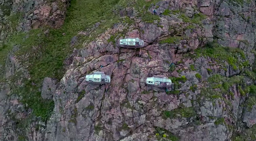 As cabines ficam na região do Vale Sagrado, perto de Cuzco, conhecida pela beleza natural